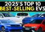 2025’s Top 10 Best-Selling EVs in America (And the Shocking Growth Rates!)