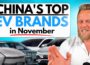 Chinese EV Sales Leaders November 2025; BYD, Geely & Xpeng Break Records